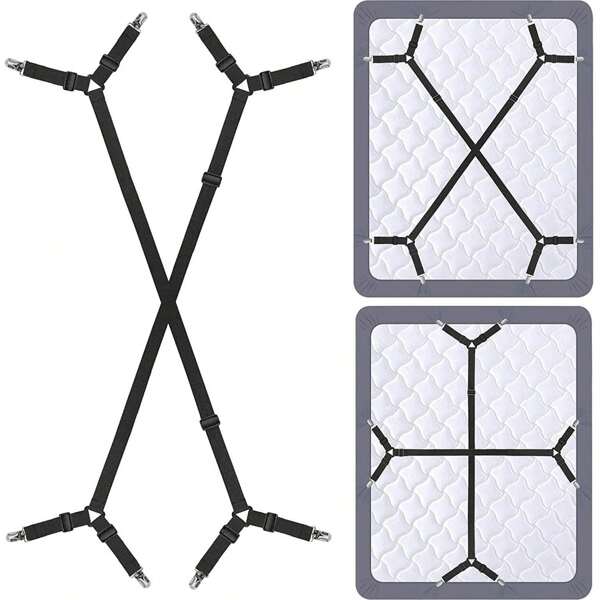 1pc Adjustable Bed Sheet Clip Holder, Anti-Slip Tablecloth Fastener, Factory Direct