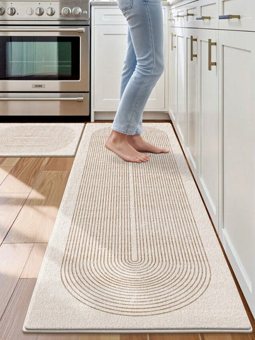 DAJIANG 1pc Thick Velvet Non-Slip Bottom Comfortable Floor Mat, Suitable For Entryway, Hallway, Kitchen, Machine Washable, Easy To Clean, Home Decor, Entryway Decor, Bathroom Decor, Kitchen Rug