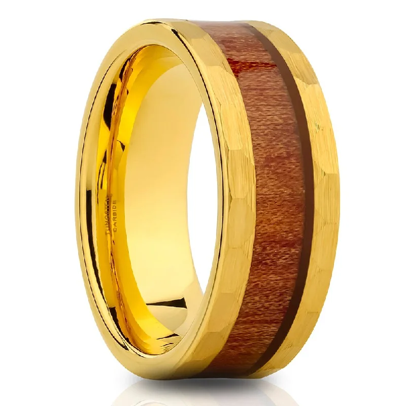 Vintage - Reproduction Fashion Rings in Bronze with Cameo - Style MedallionsKoa Wood Tungsten Carbide Wedding Ring 8Mm Comfort Fit Yellow Gold Inlay Size 715 - Silver