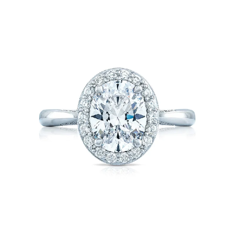 Tennis - Style Women's Diamond Rings with a Continuous Row of Diamonds for a Classic and Versatile LookSimply Tacori RoyalT Oval Bloom Engagement Ring Setting