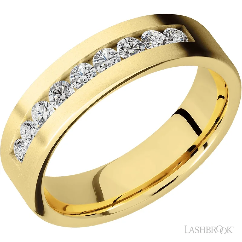 Cathedral - Style Women's Diamond Rings with a Raised Center Setting and Elaborate MetalworkMen's Yellow Gold and Diamond Ring