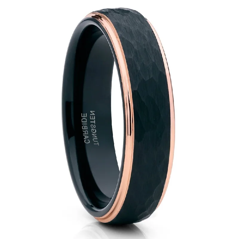 Rhinestone - Embellished Fashion Rings in Silver - Tone Metal for a Glamorous Touch6Mm Black Tungsten Carbide Wedding Ring Rose Gold Comfort Fit Hammered