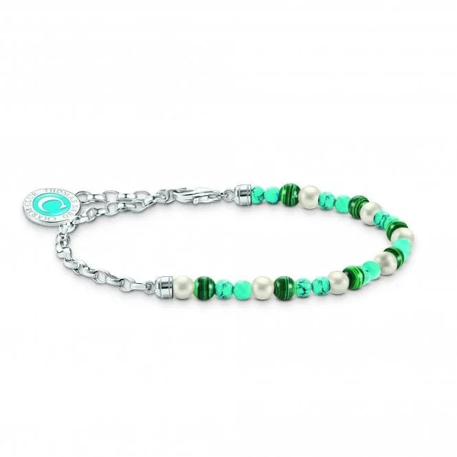 Luxury Chamm BraceletsCharmista Multicoloured Cold Enamel Freshwater Pearl Bracelet A2130-158-7