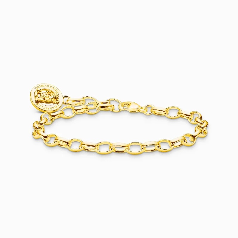 Personalized Chamm BraceletsCharmista HARIBO Gold Plated Goldbears Logo Ring Bracelet X0291-413-39