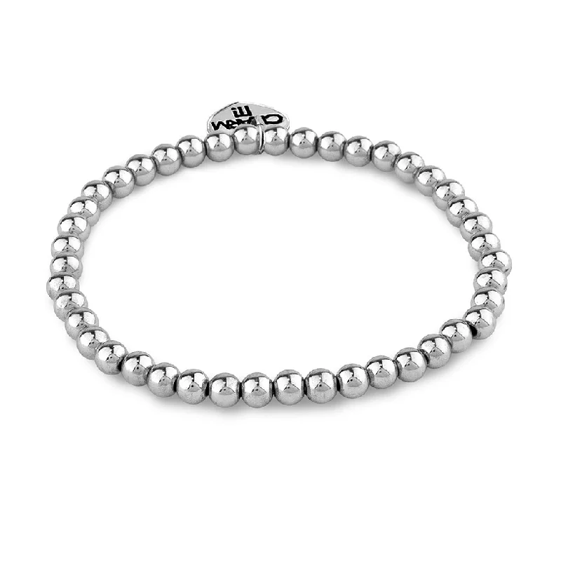 Chamm Bracelets for everyday wear4mm Silver Bead Bracelet