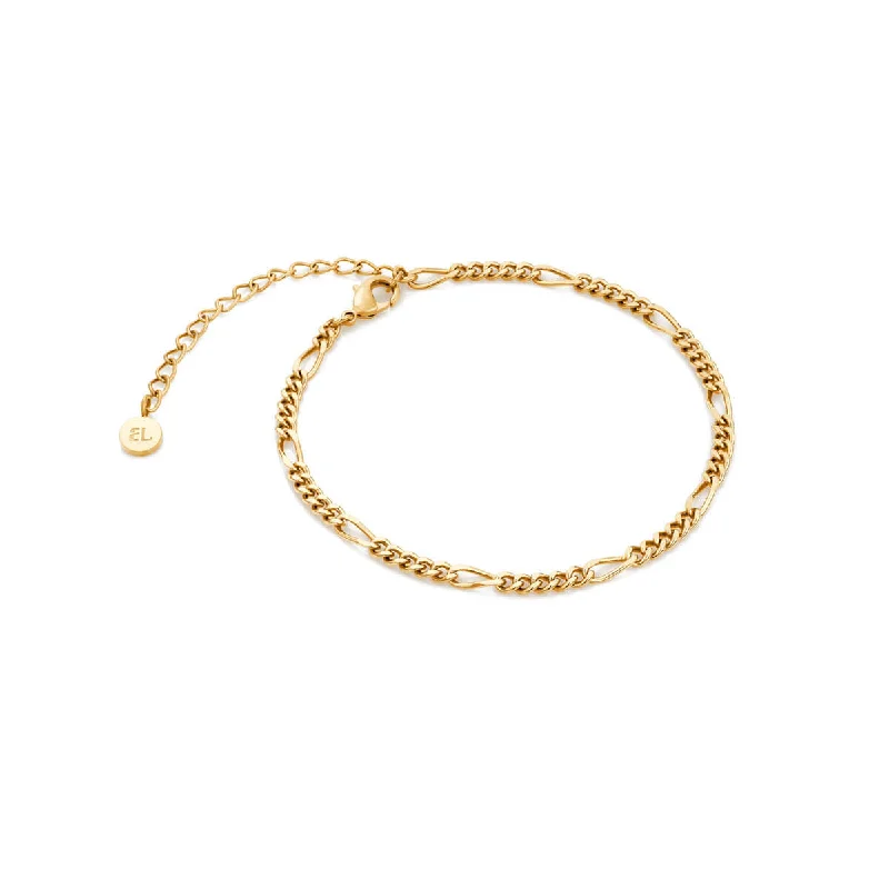 Chamm Bracelets for mindfulnessSmall Figaro Chain Bracelet (Gold)