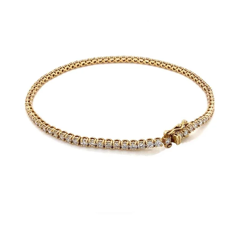 Bangle Bracelets with Celtic Knotwork for a Symbolic and Stylish Look18K Yellow Gold Lab Diamond Tennis Bracelet