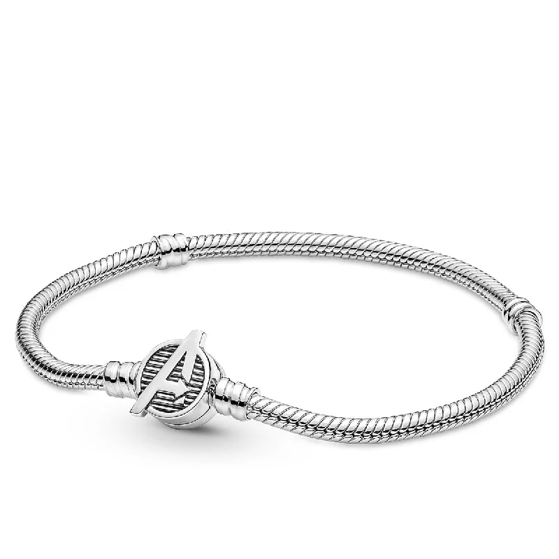 Chamm Bracelets with adjustable sizesPandora Marvel The Avengers Logo Clasp Moments Snake Chain Bracelet