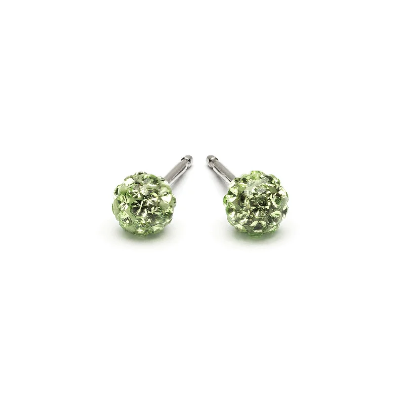 Rainbow - Colored Enameled Butterfly Stud Earrings for a Playful and Colorful StatementMini Peridot Pave Earrings