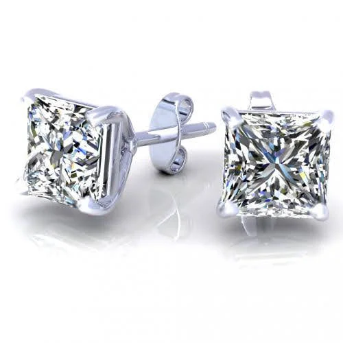 Rainbow - Colored Enameled Butterfly Stud Earrings for a Playful and Colorful StatementEnchanting 1.00CT Diamond Stud Earrings in 14KT White Gold