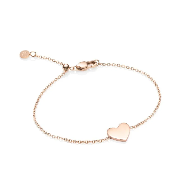 Handmade Chamm BraceletsLittle Luxe Heart Bracelet (Rose Gold)