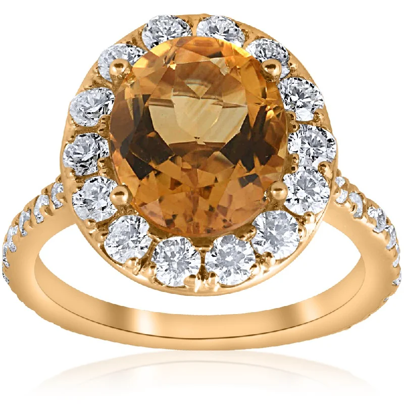 Two - Tone Gold and Silver Wedding Bands with a Twist Design for a Contemporary and Eye - Catching Style14k Yellow Gold 4 1/2 cttw Oval Citrine Diamond Halo Vintage Ring Engagement (I-J,I2-I3)