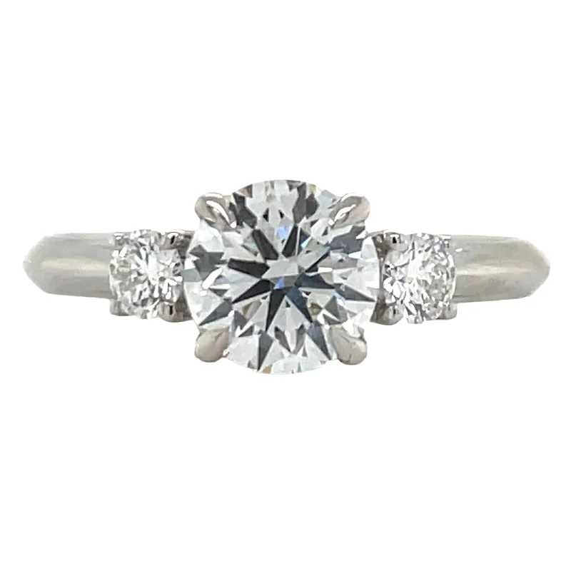 Three - Stone Engagement Rings Symbolizing Love's Past, Present, and Future with Asscher - Cut DiamondsAnna - 18ct White Gold 1.21ct Laboratory Grown Three Stone Round Brilliant Diamond Engagement Ring