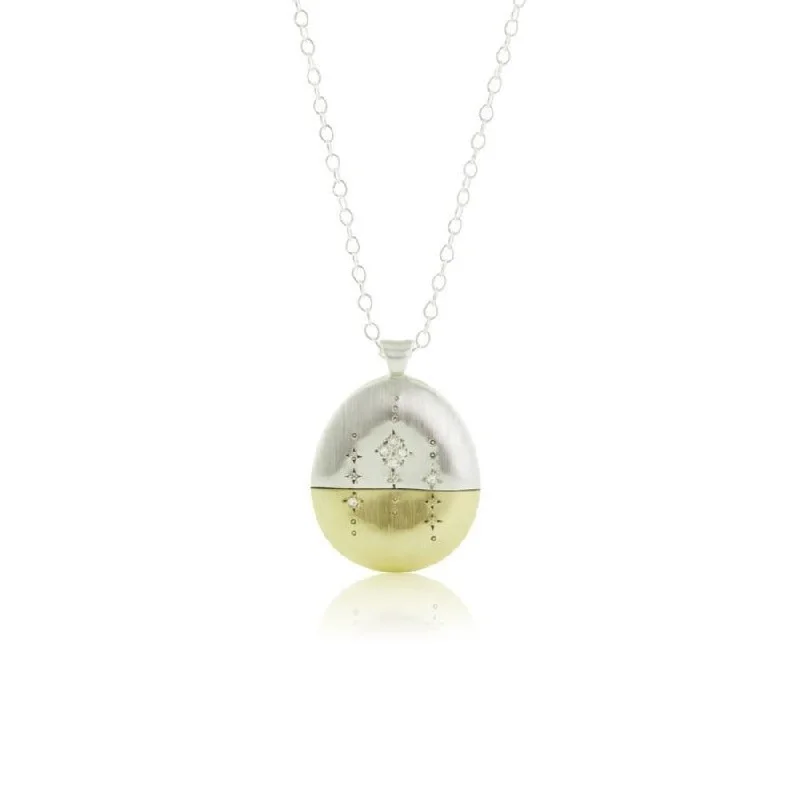 Statement - Making Large - Gemstone - Studded Geometric Pendant Necklace for Evening PartiesHorizon Drop Necklace