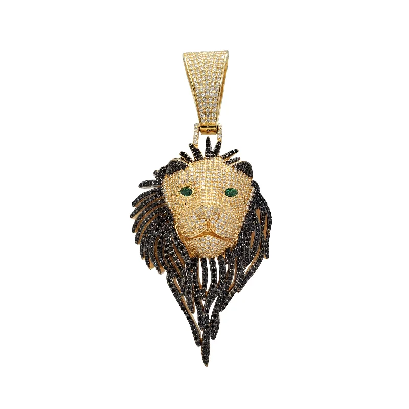 Glow - in - the - Dark Starry Sky Pendant for Nighttime AdventuresIced-Out Green-Eyes Lion Head Pendant (14K)