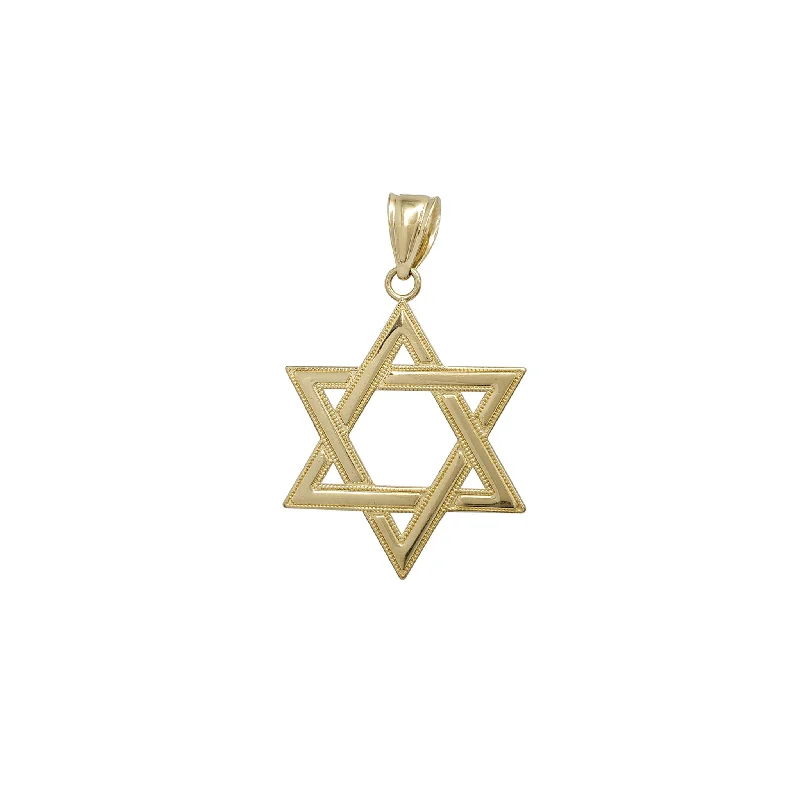 Water - Resistant Stainless Steel Diving - Themed Pendant for DiversMilgrain Star of David Pendant (14K)