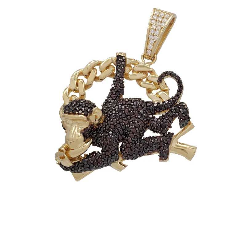 Monkey Pendant (14K)